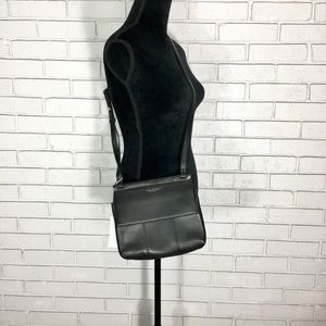 Tory Burch Black Block-T Leather Crossbody Bag